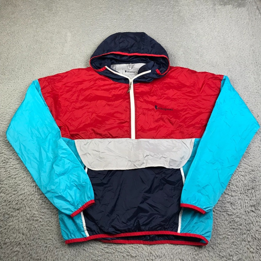 Cotopaxi Teca Technical Windbreaker Mens S Colorblock 1/2 Zip Packable Jacket